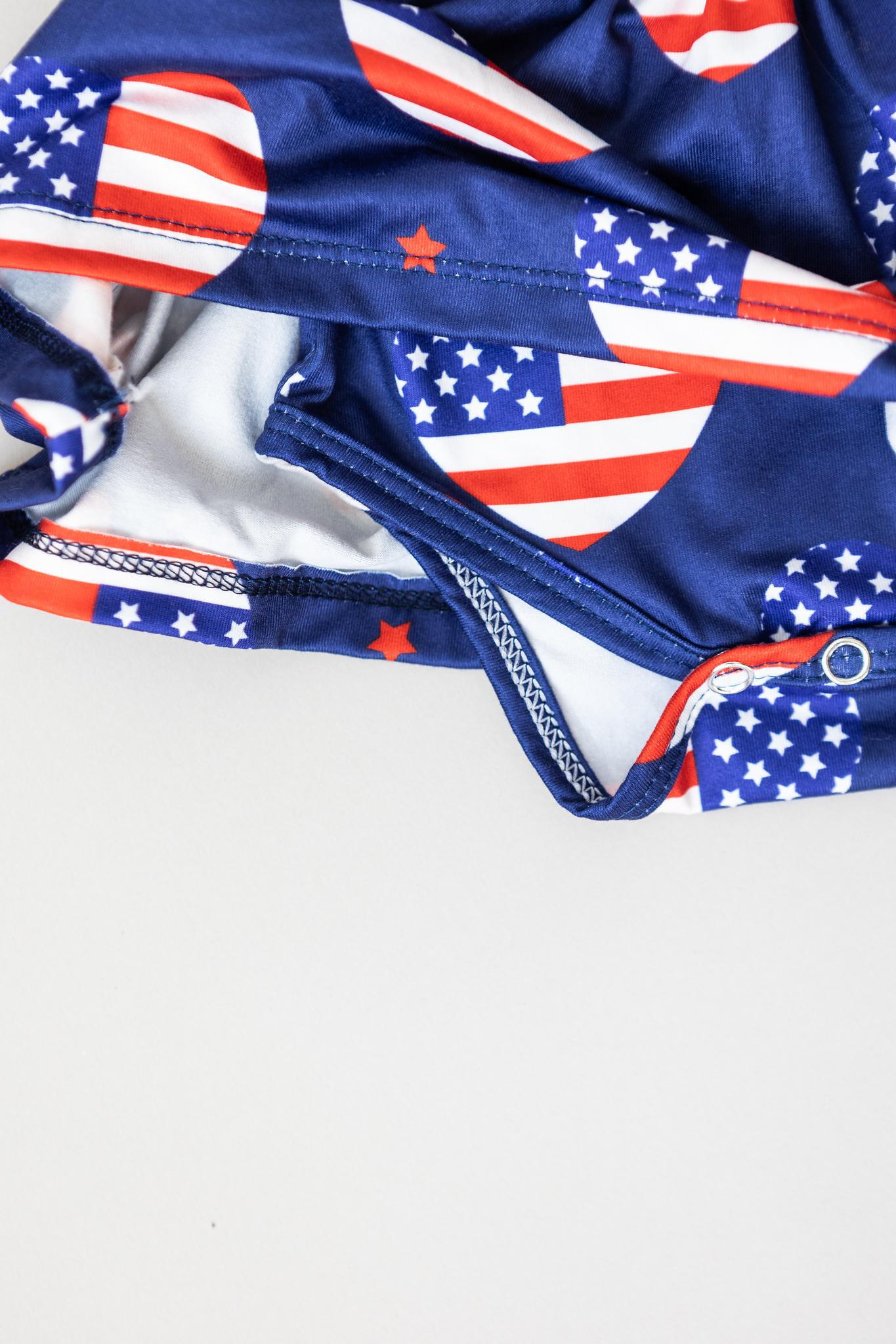 I Heart the USA S/S Twirl Bodysuit - Mack & Harvie