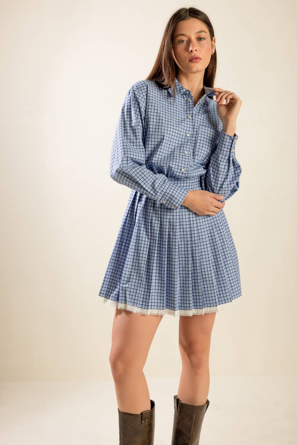 I NEED TO KNOW WOVEN MINI DRESS - Mack & Harvie