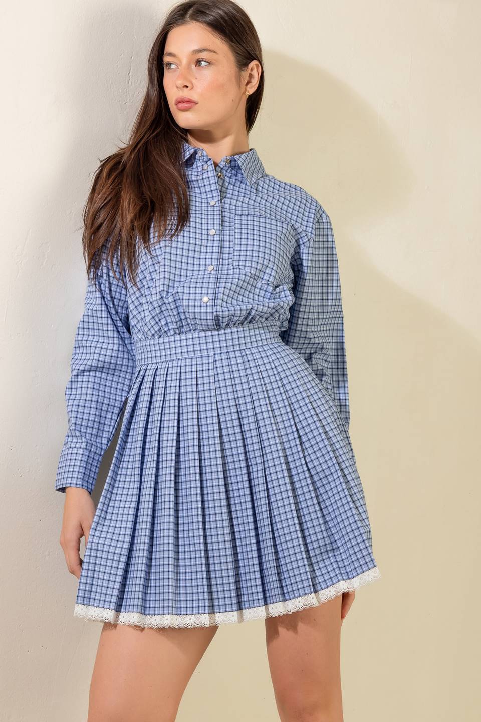 I NEED TO KNOW WOVEN MINI DRESS - Mack & Harvie