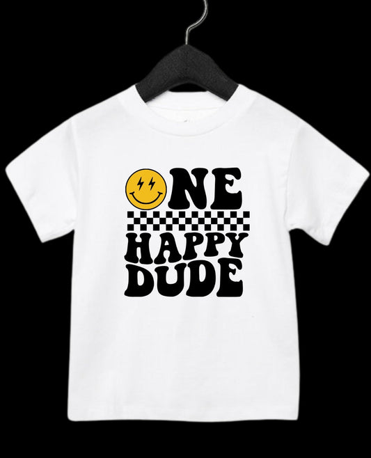 “One Happy Dude” Birthday Tee (MTO)