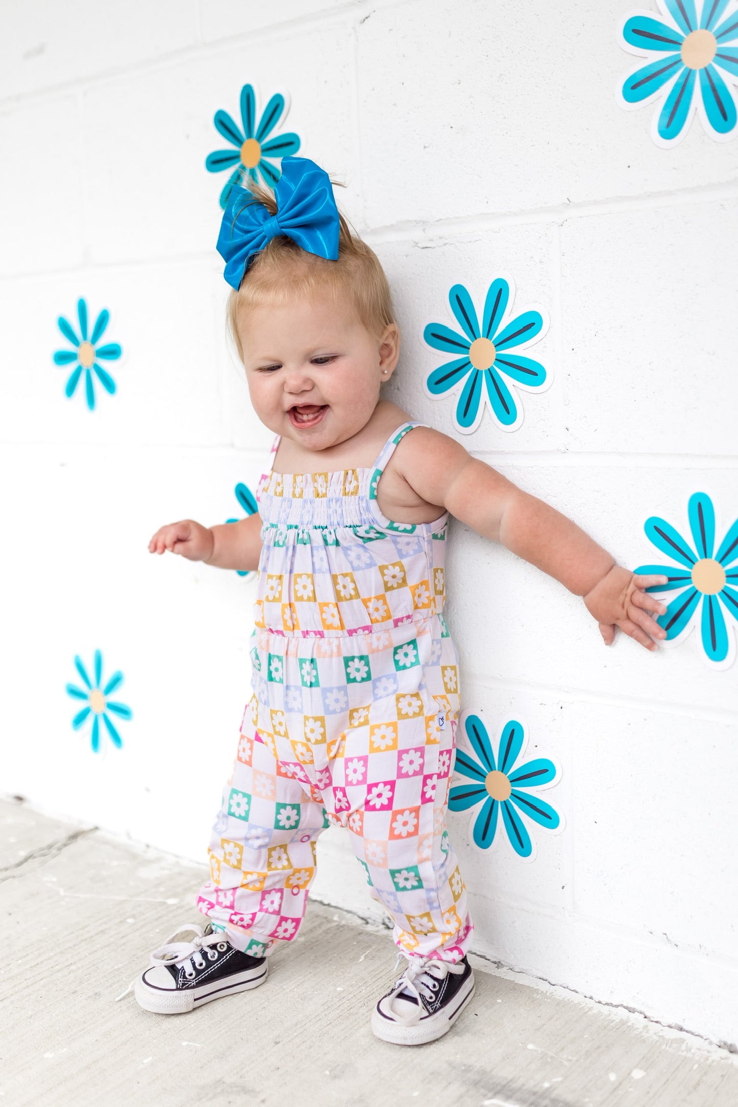 DAISY SUMMER SMOCKED JUMPSUIT