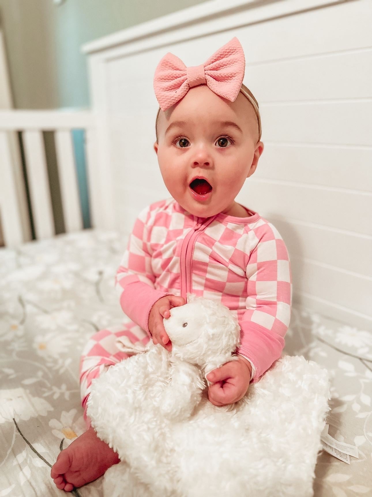 BUBBLEGUM CHECKERS DREAM ROMPER