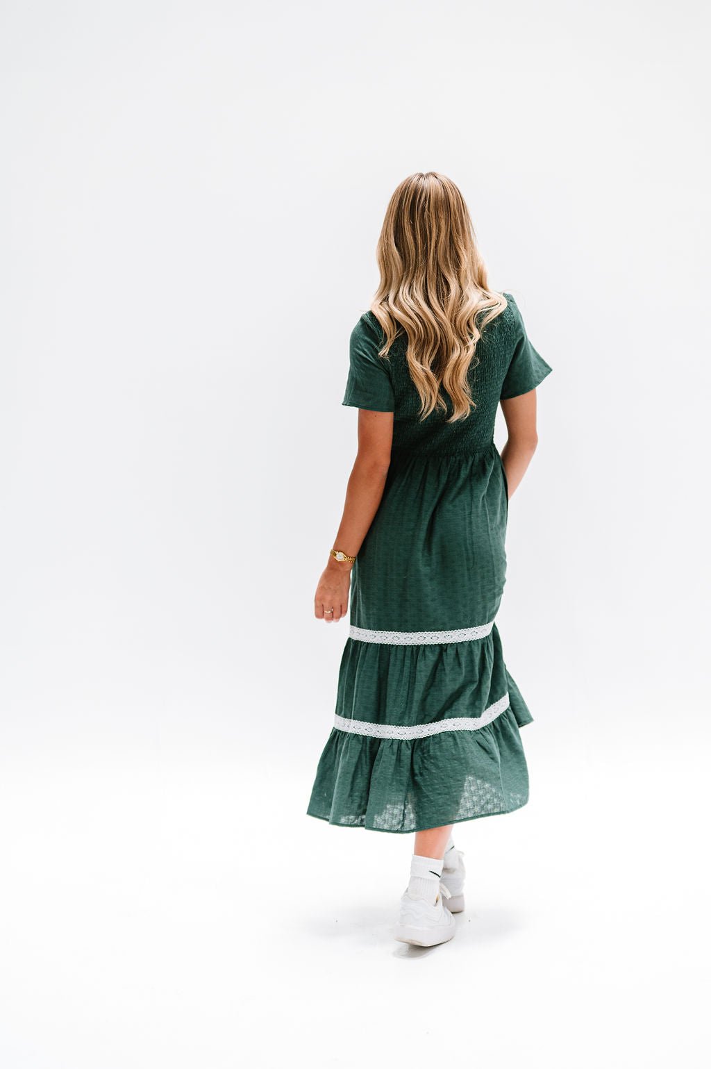 Isla Dress in Green - Mack & Harvie