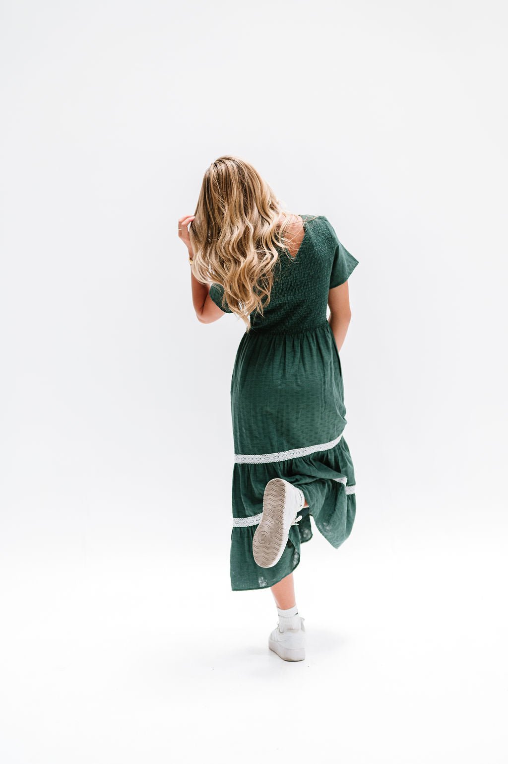 Isla Dress in Green - Mack & Harvie