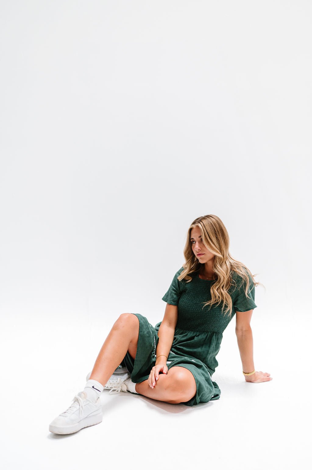 Isla Dress in Green - Mack & Harvie