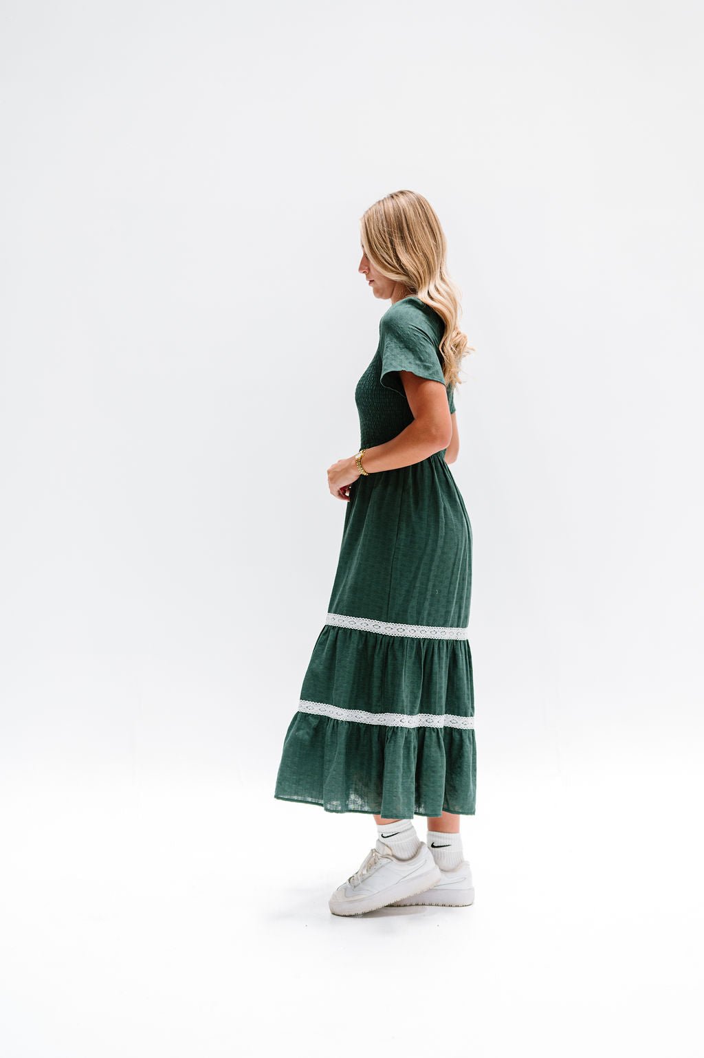 Isla Dress in Green - Mack & Harvie