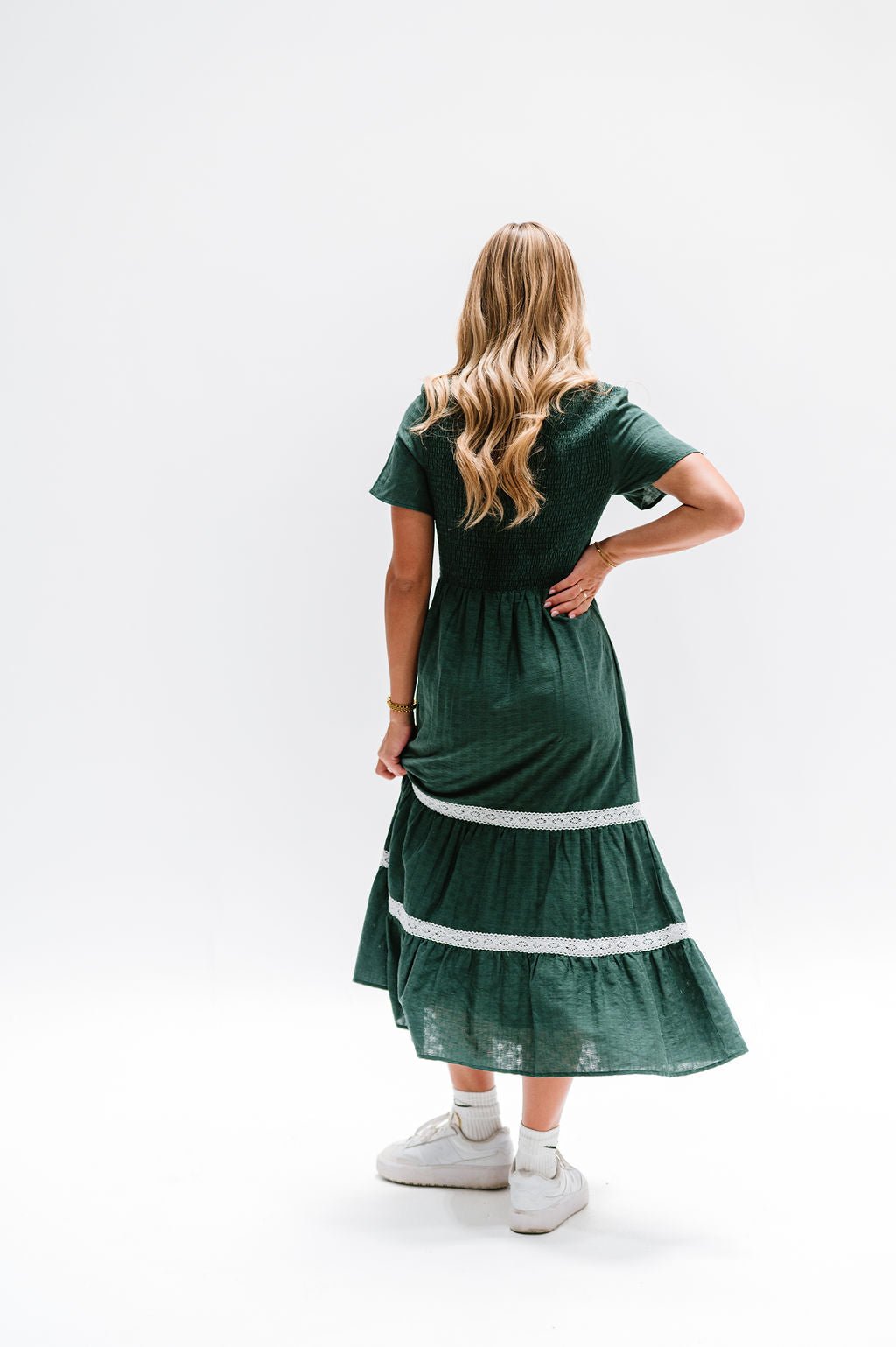 Isla Dress in Green - Mack & Harvie