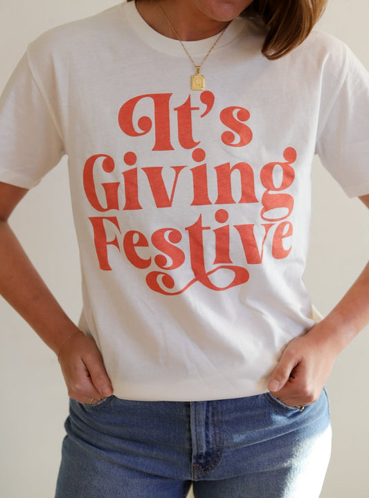 It's Giving Festive Unisex T-Shirt - Mack & Harvie