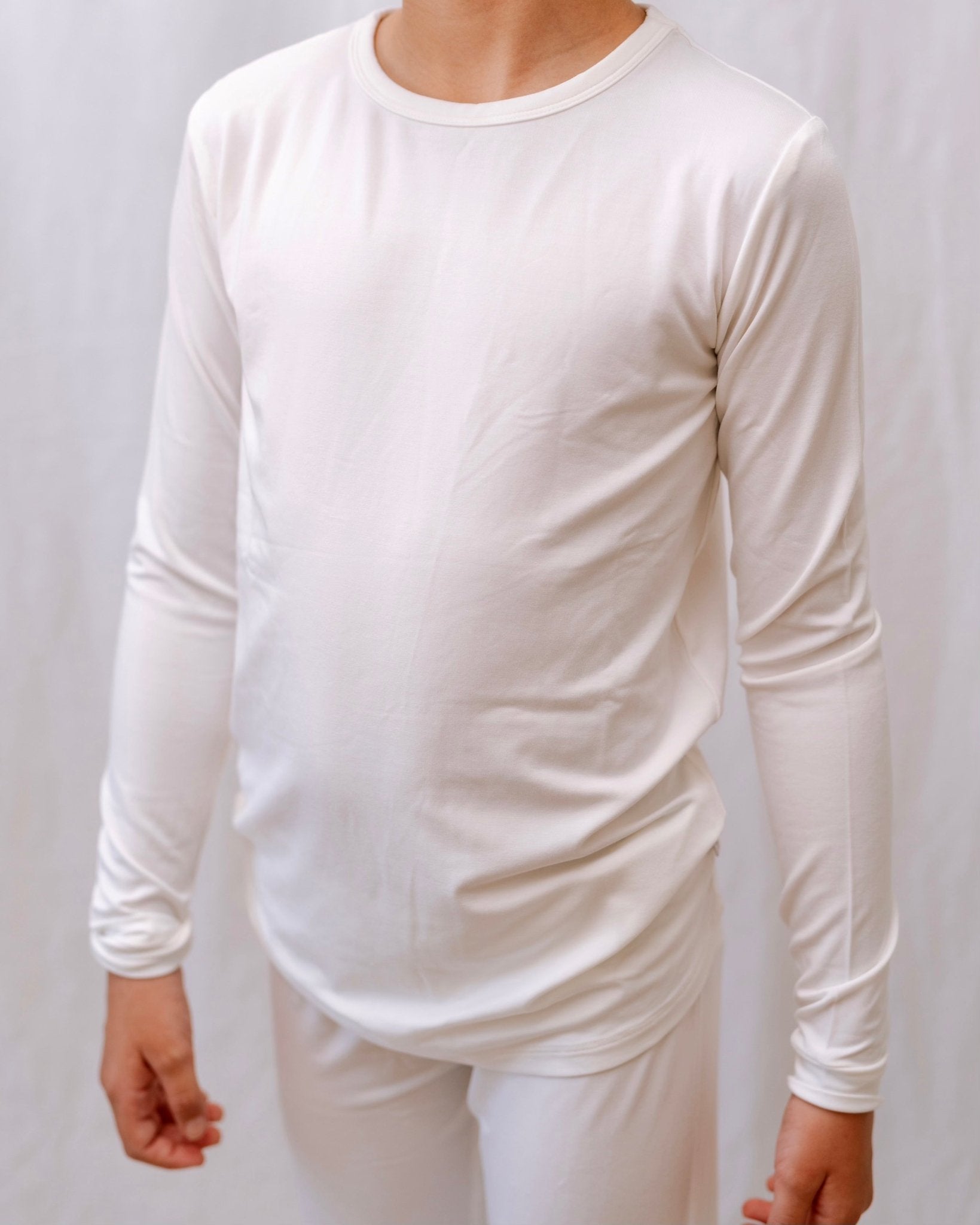 Ivory | Long Sleeve Pajamas - Mack & Harvie