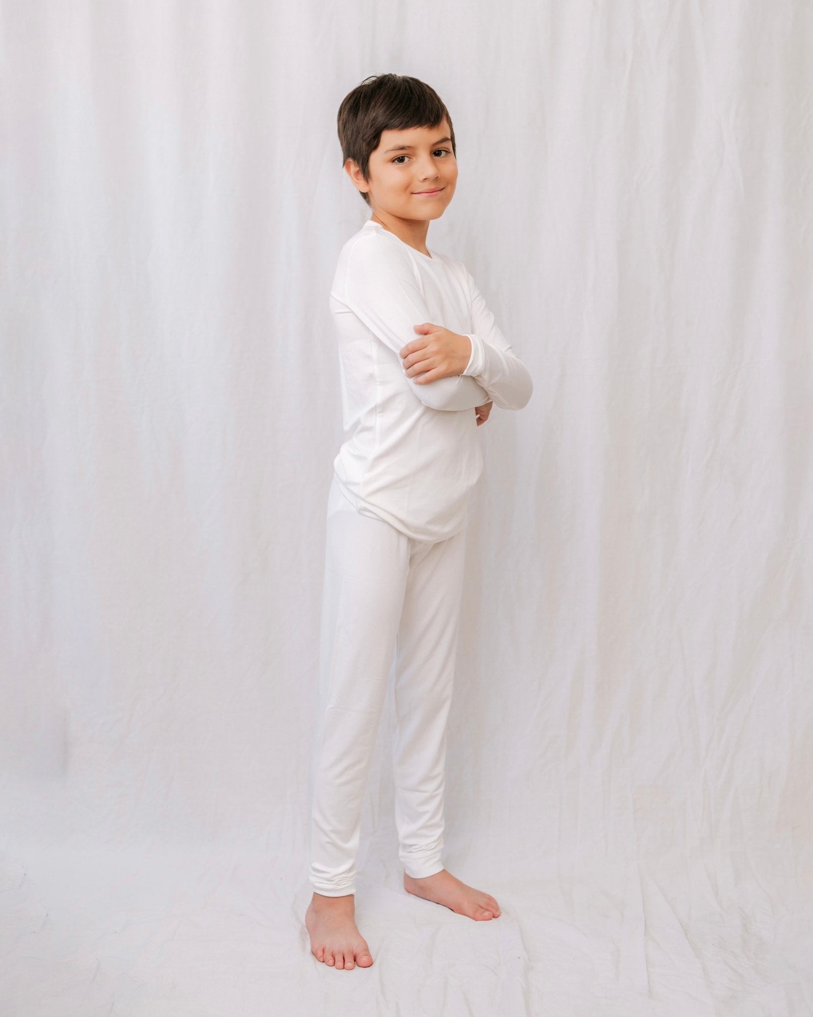 Ivory | Long Sleeve Pajamas - Mack & Harvie