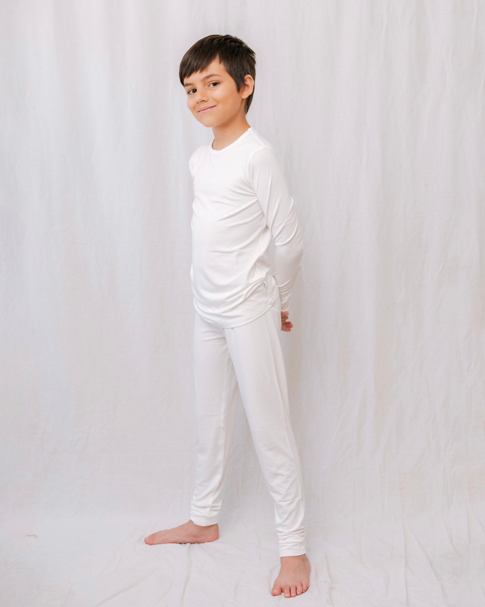 Ivory | Long Sleeve Pajamas - Mack & Harvie