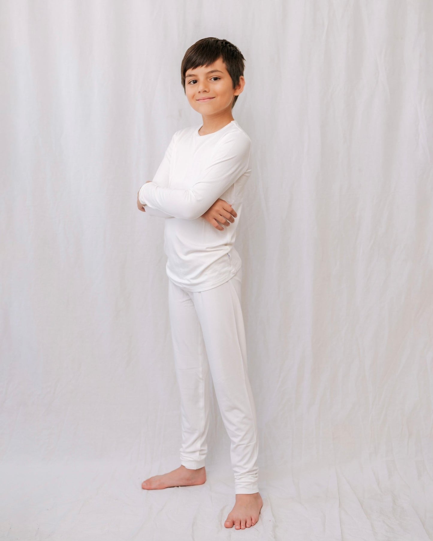 Ivory | Long Sleeve Pajamas - Mack & Harvie