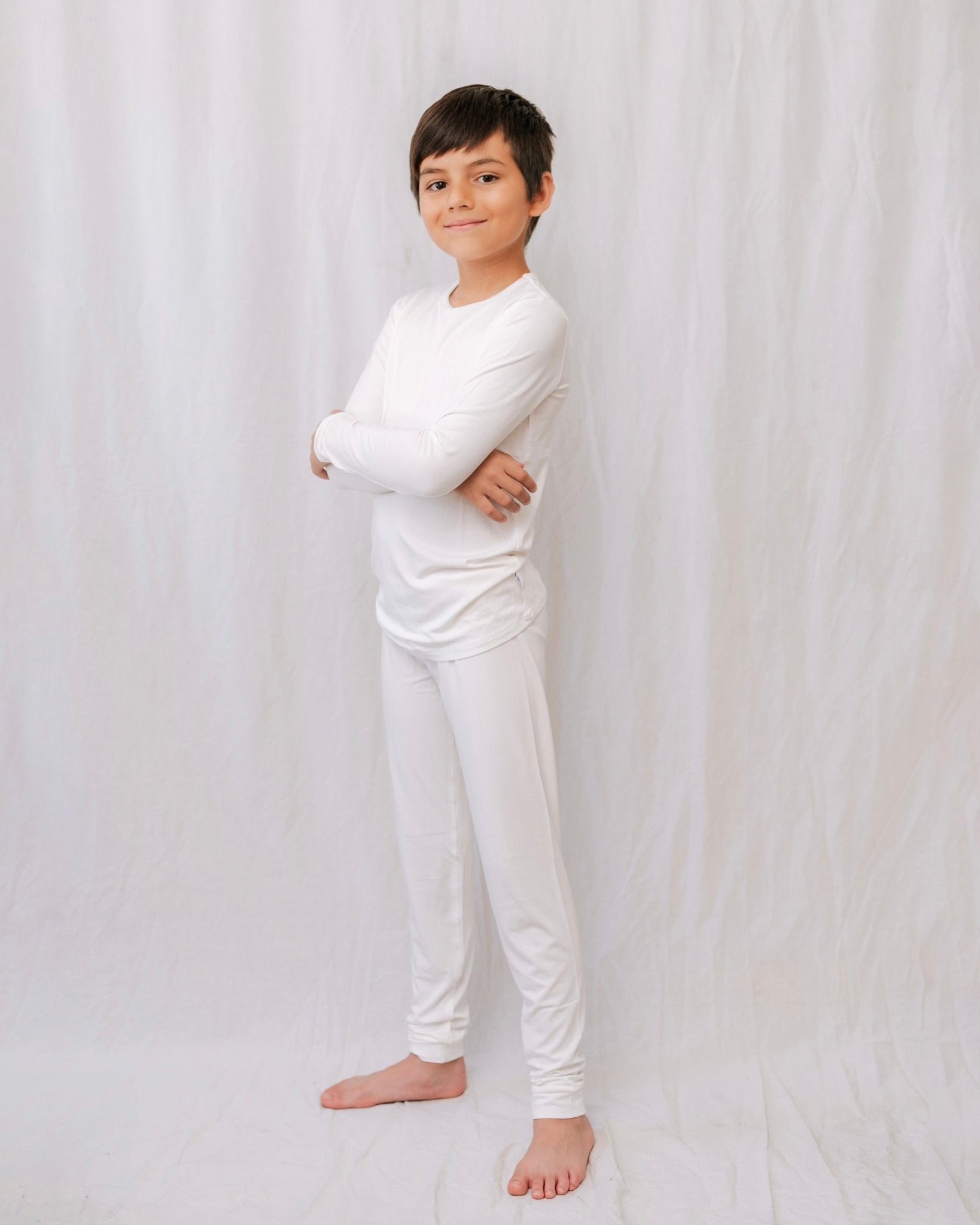 Ivory | Long Sleeve Pajamas - Mack & Harvie