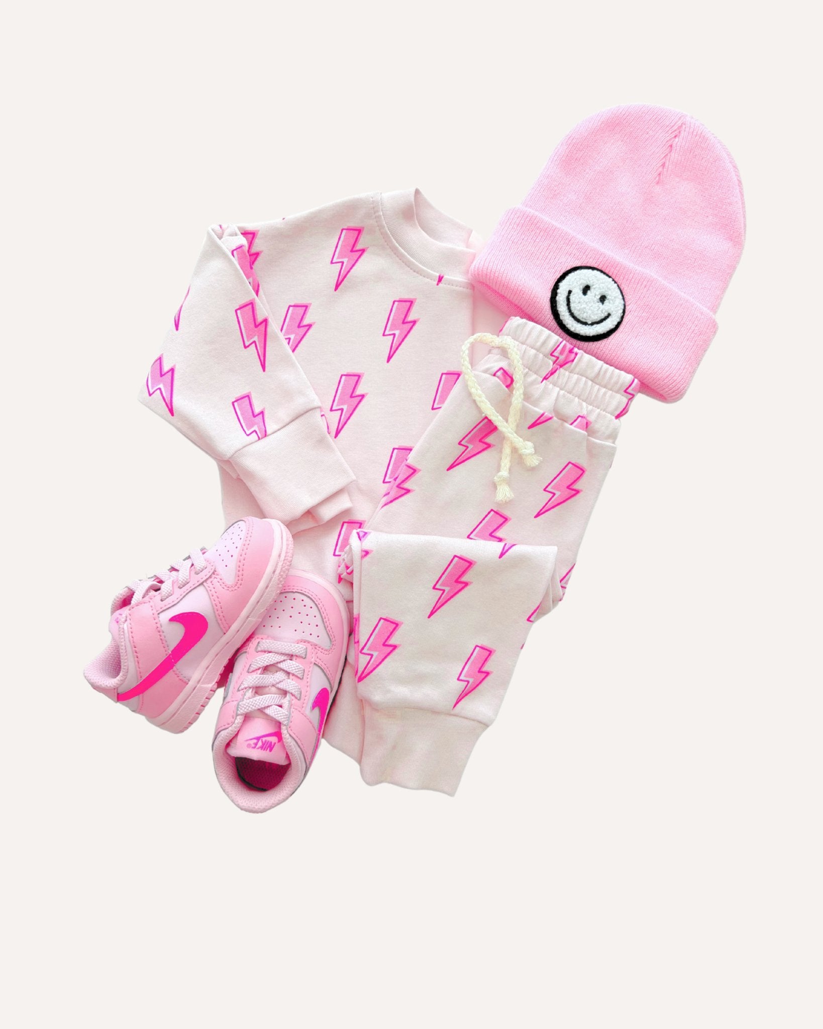 Jogger Set | Pink Bolts - Mack & Harvie