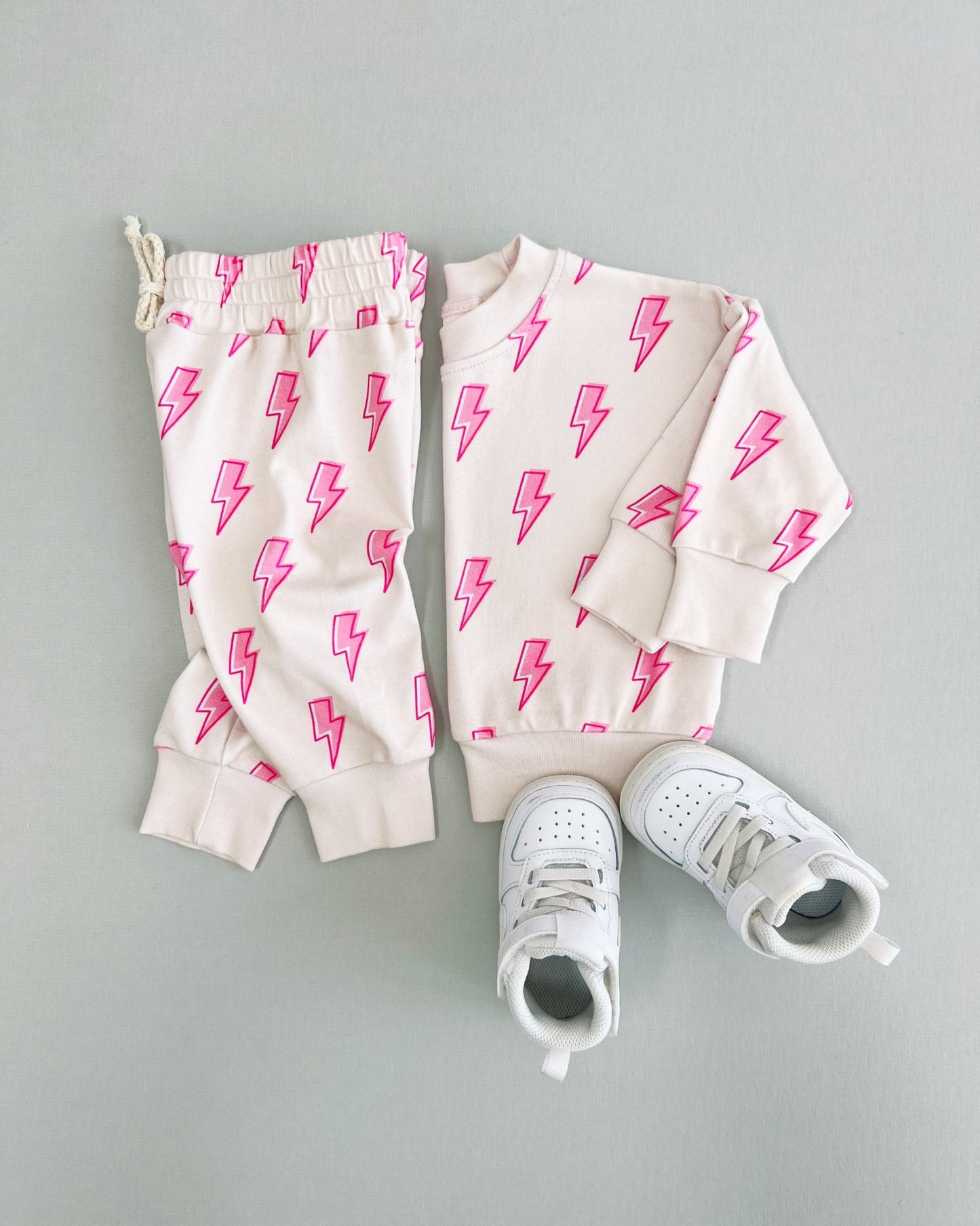 Jogger Set | Pink Bolts - Mack & Harvie