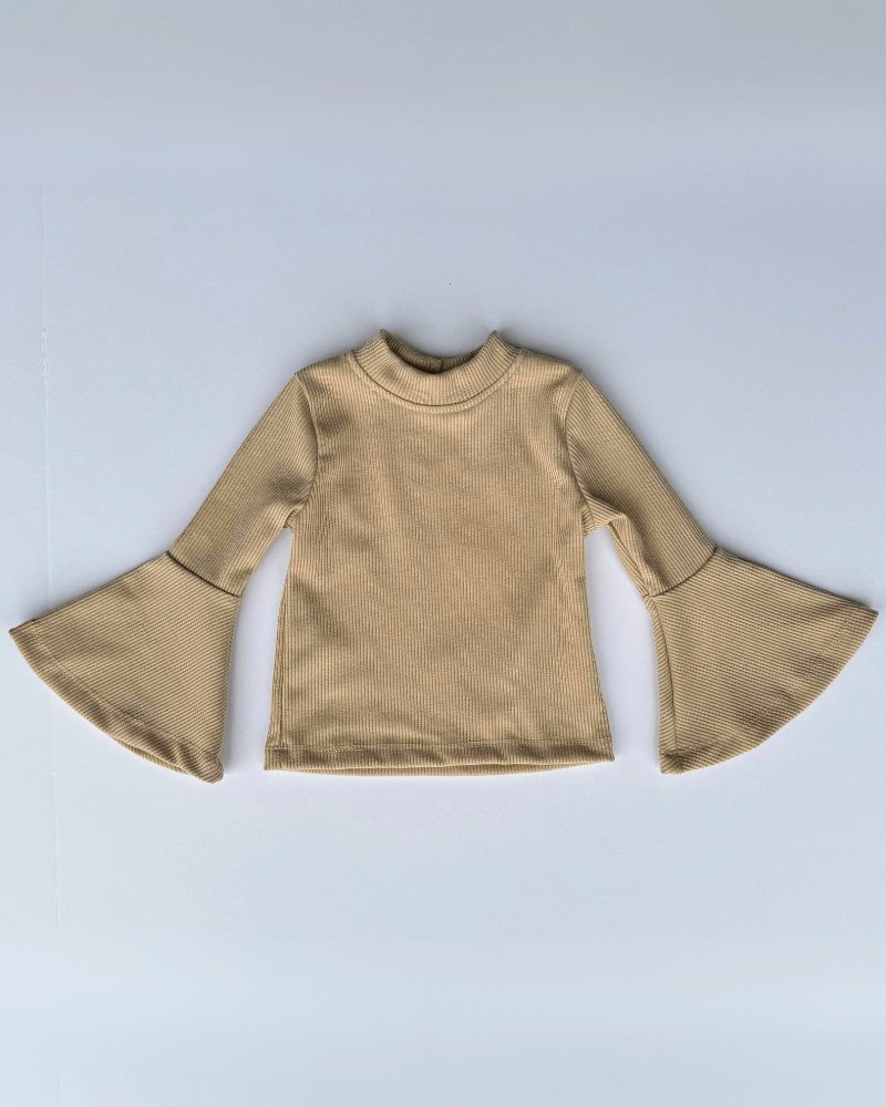 Joni Bell Sleeve Top - Almond - Mack & Harvie