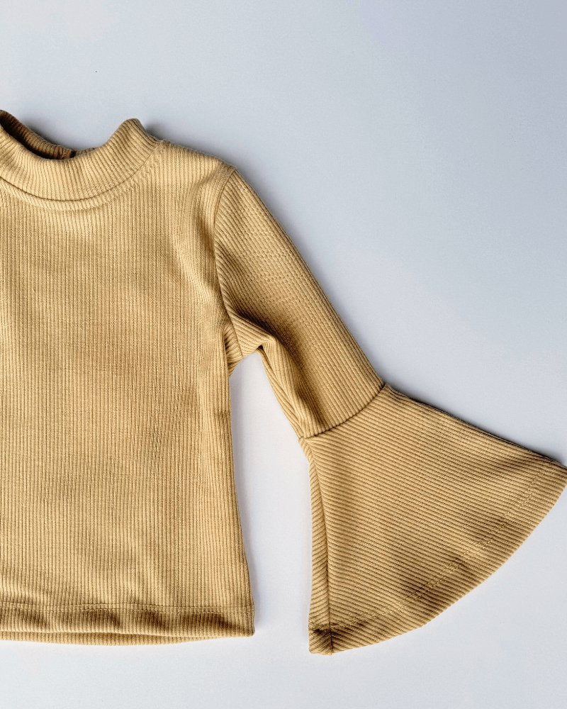 Joni Bell Sleeve Top - Almond - Mack & Harvie