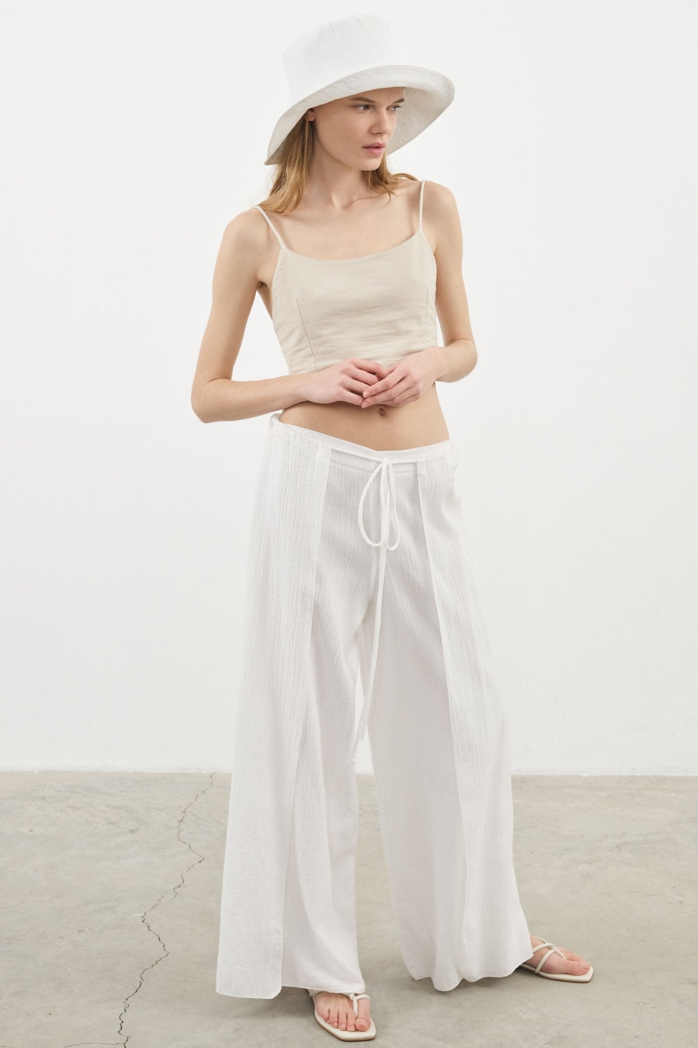 June Pants - White - Mack & Harvie