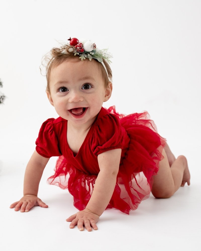 Kami Puff Sleeve Tutu Romper - Wine - Mack & Harvie