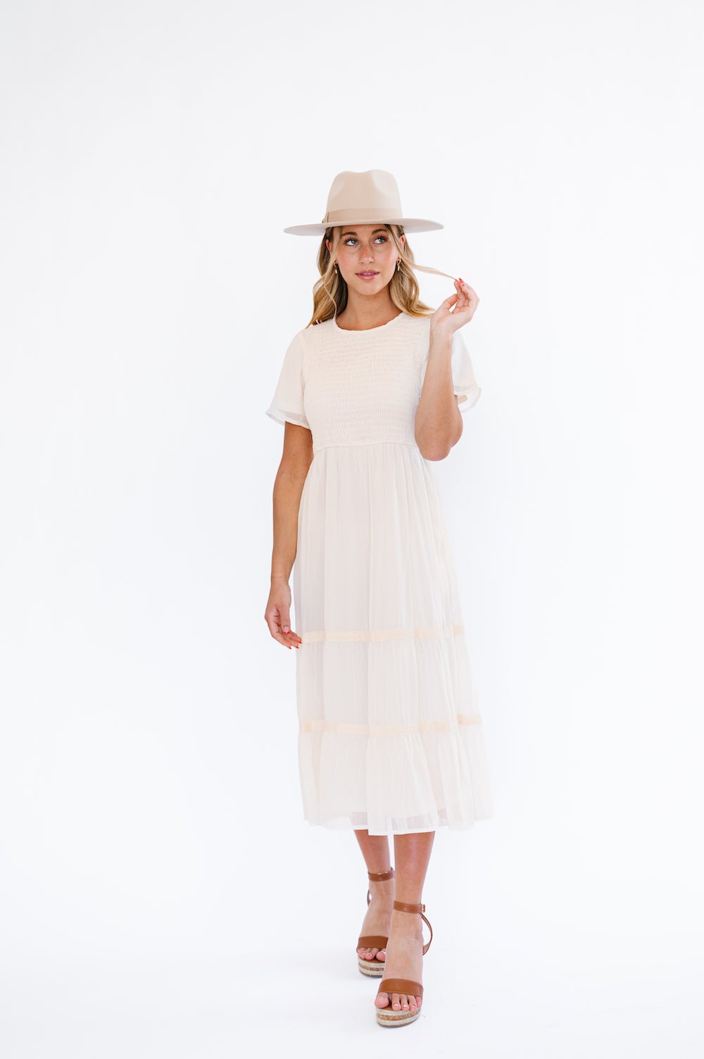 Kanyan Dress in Cream - Mack & Harvie