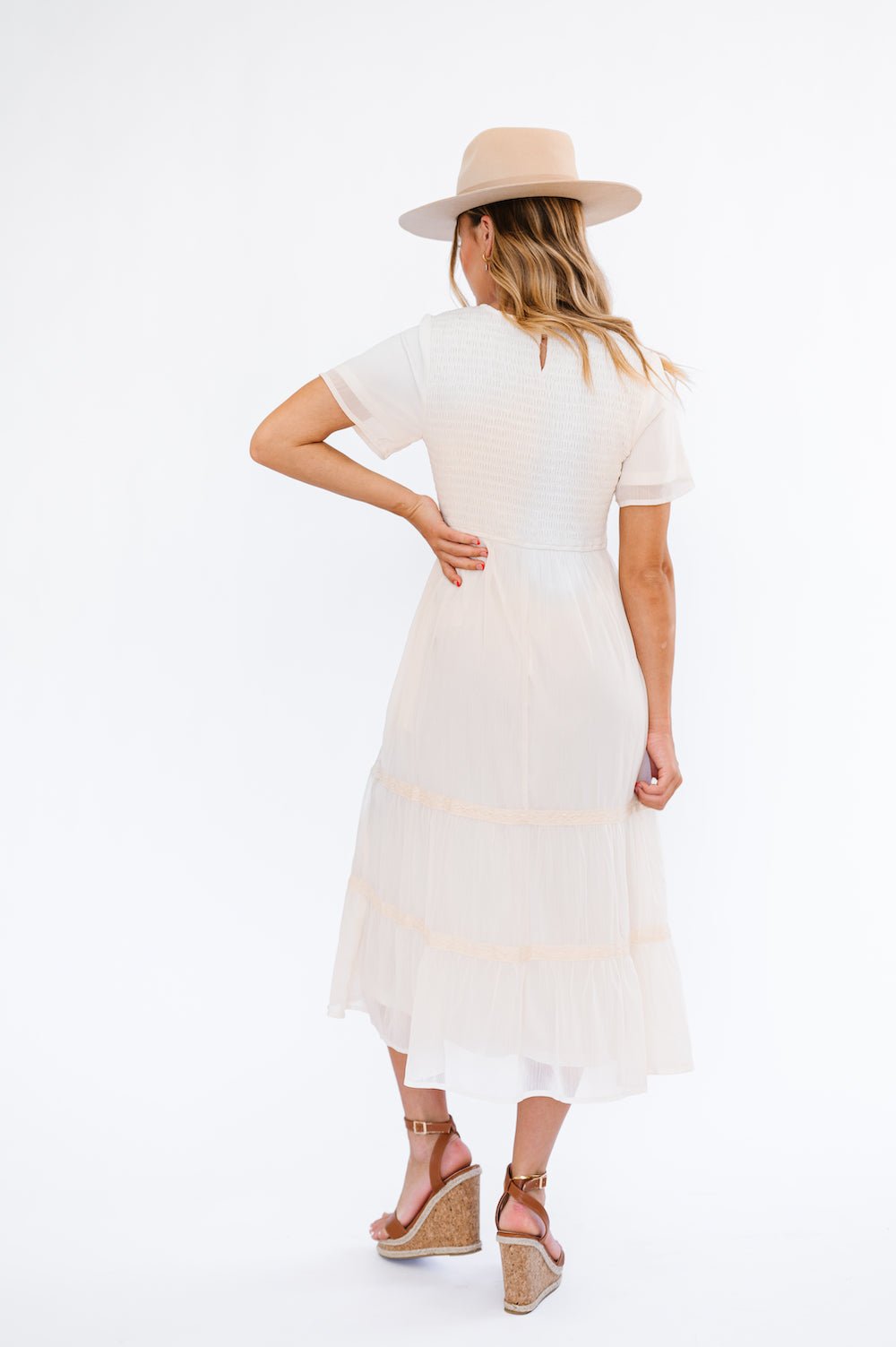 Kanyan Dress in Cream - Mack & Harvie