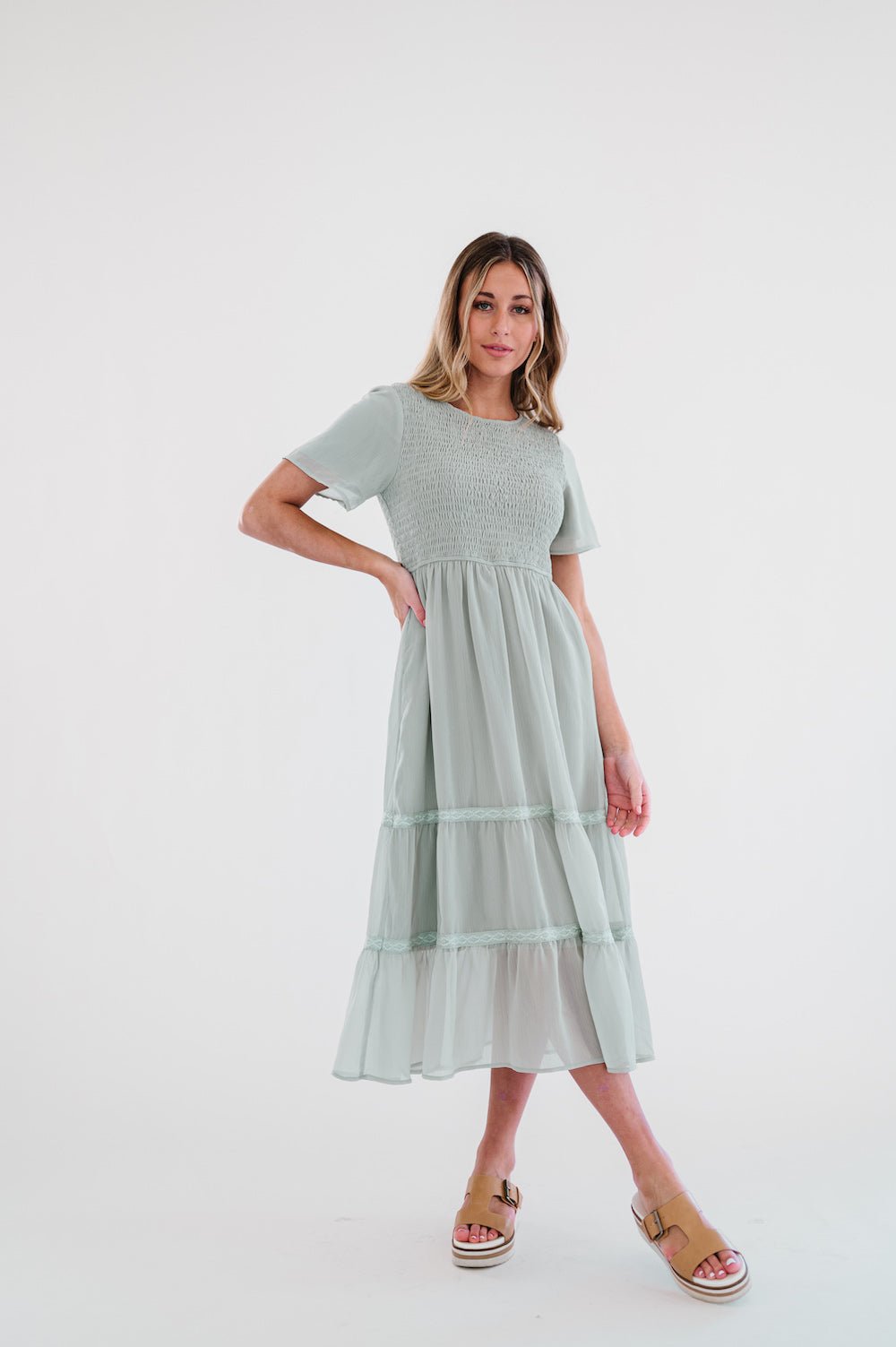 Kanyan Dress in Green - Mack & Harvie