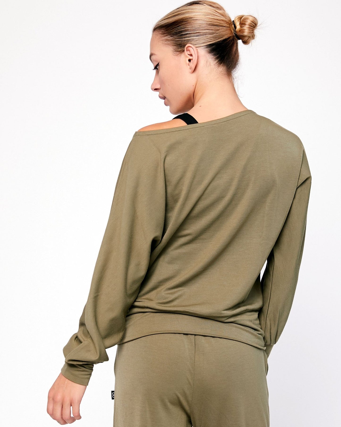 Karma Graphic Viscose Blend Long Sleeve Top - Mack & Harvie