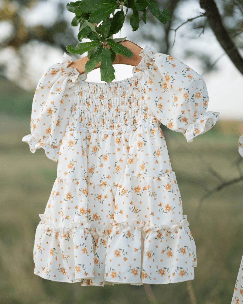 Katherine Dress - Yellow Floral - Mack & Harvie