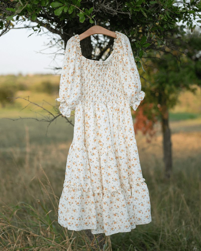 Katherine Dress - Yellow Floral - Mack & Harvie