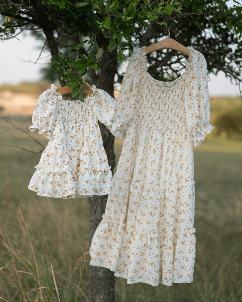 Katherine Dress - Yellow Floral - Mack & Harvie