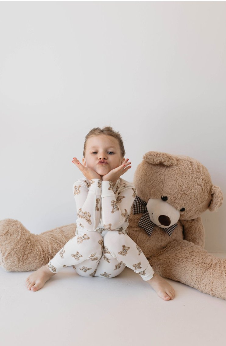 Kendy x FF Bears | 🧸 Two Piece Bamboo Pajamas - Mack & Harvie