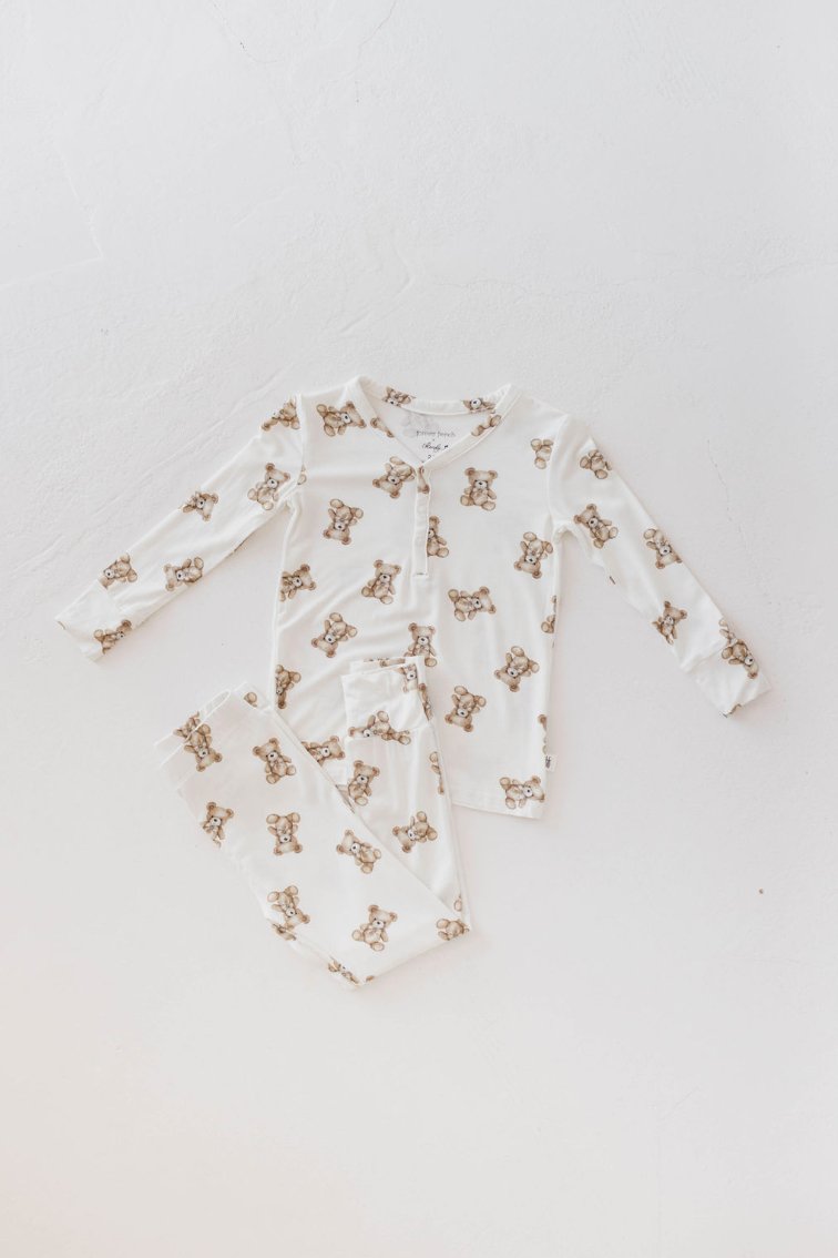 Kendy x FF Bears | 🧸 Two Piece Bamboo Pajamas - Mack & Harvie