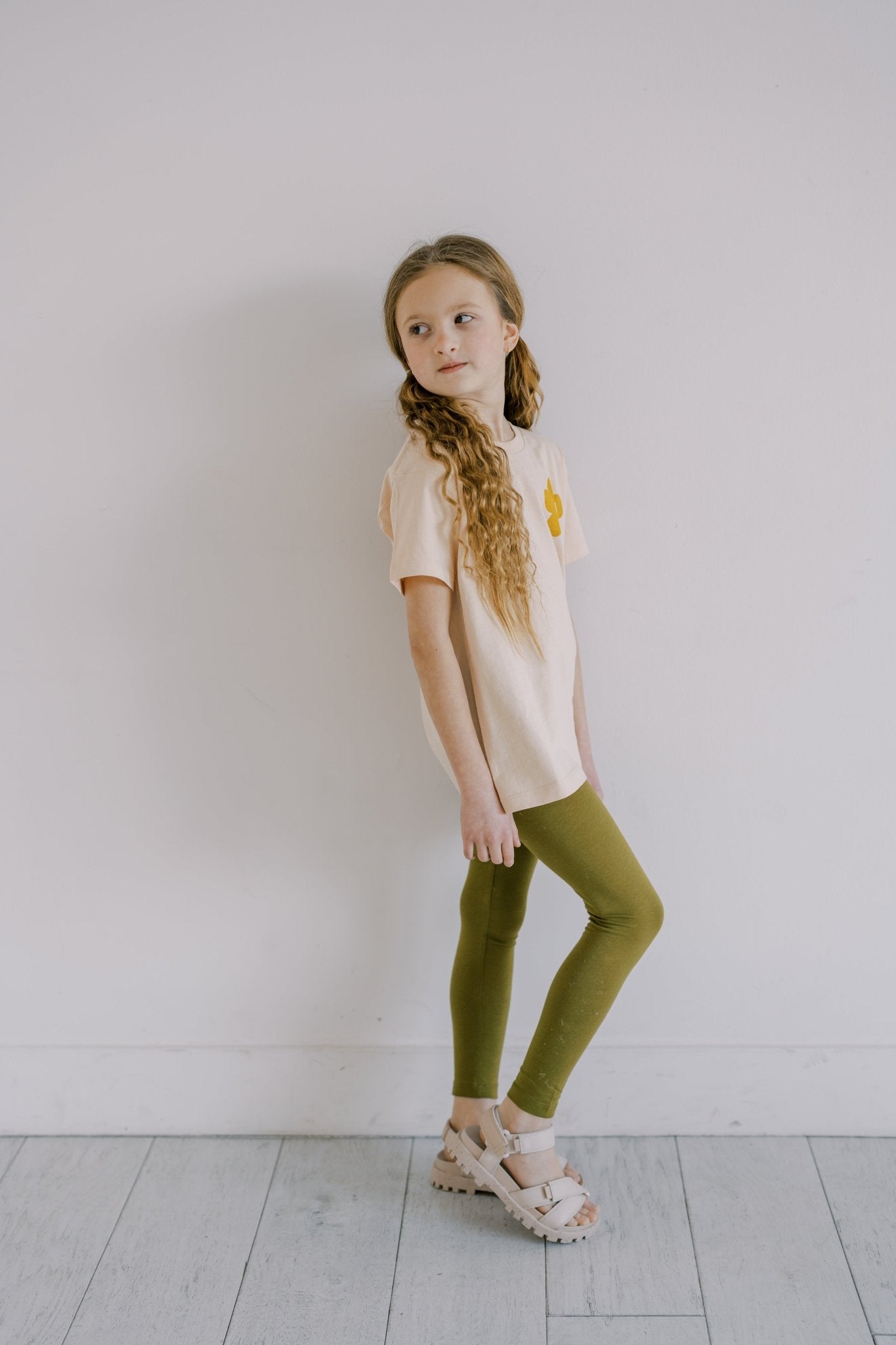 Kids Fir Green Leggings - Mack & Harvie