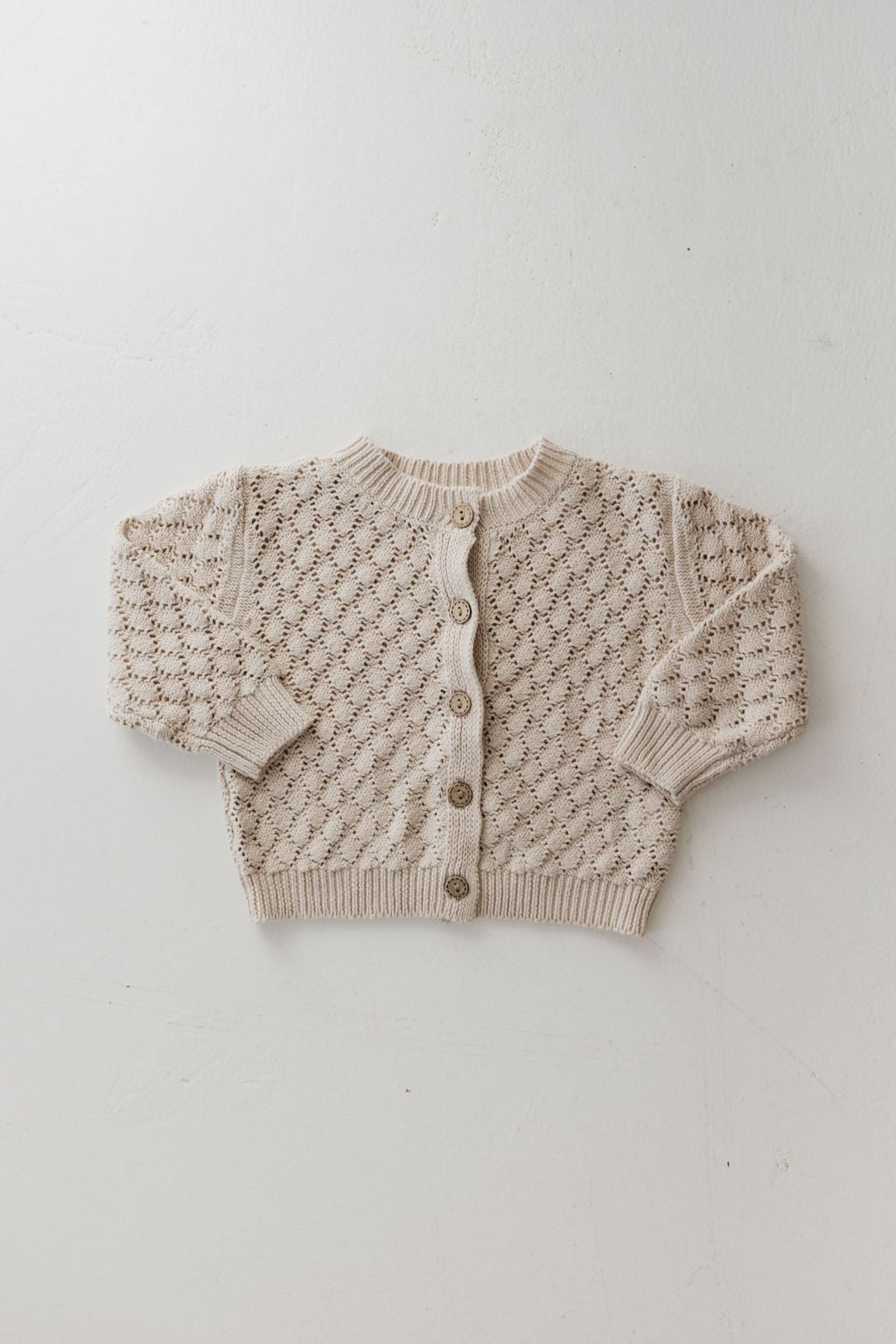 Knit Cardigan | Biscuit - Mack & Harvie