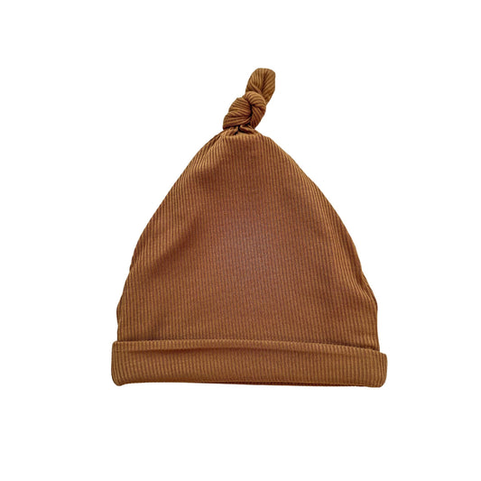 Knot Hat - Caramel Ribbed - Mack & Harvie