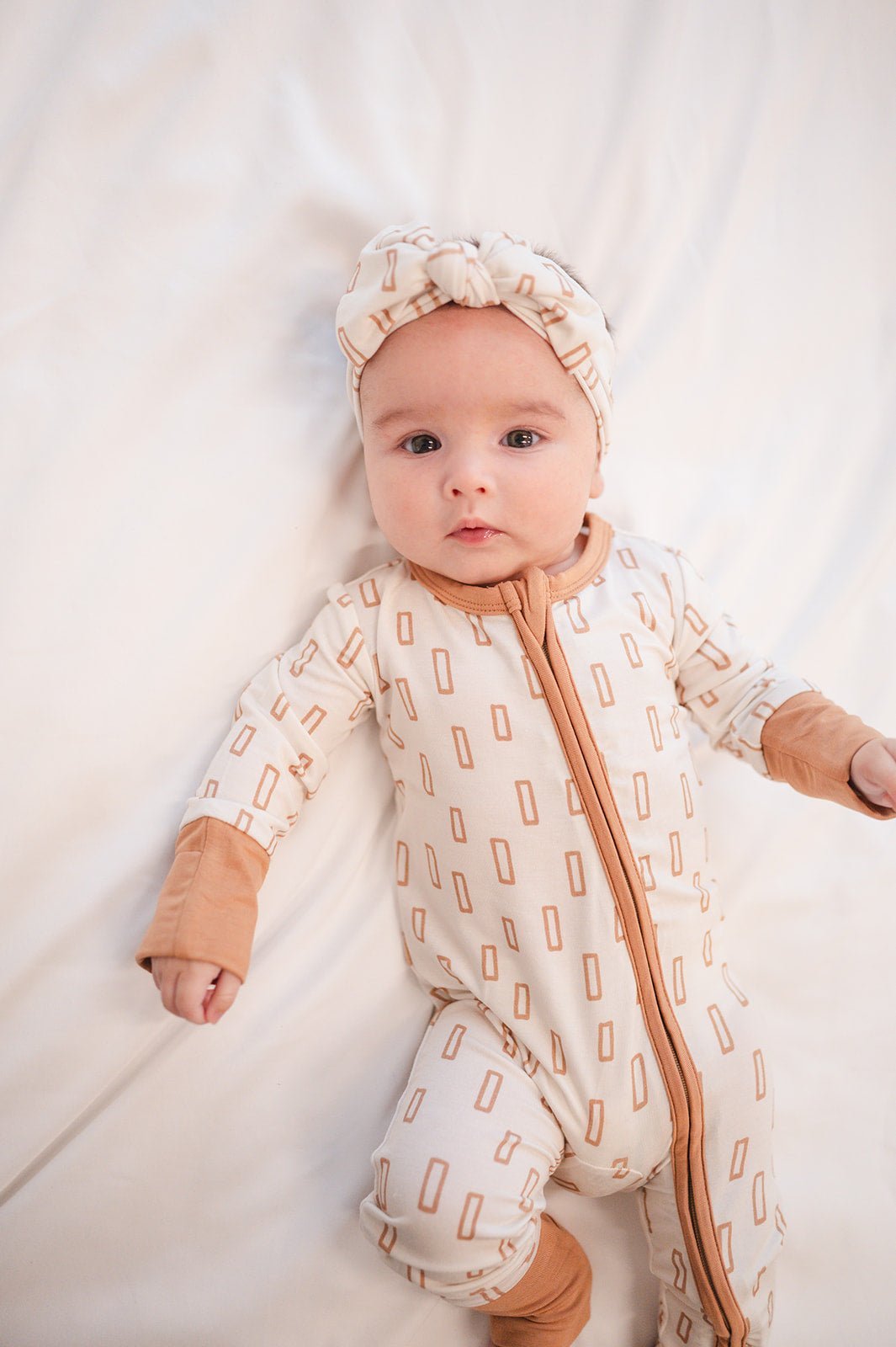 Knotted Headband - Neutral Rectangle - Mack & Harvie