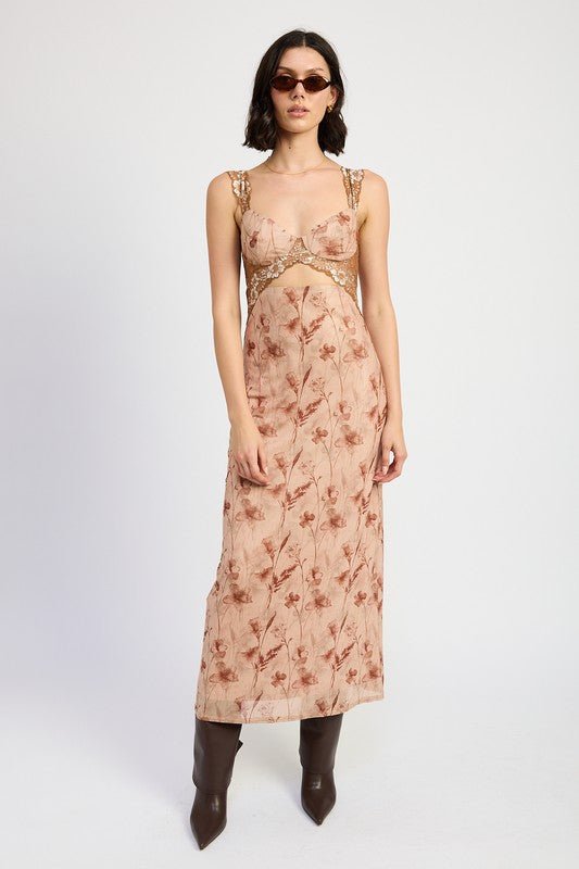 LACE CONTRAST MAXI DRESS - Mack & Harvie