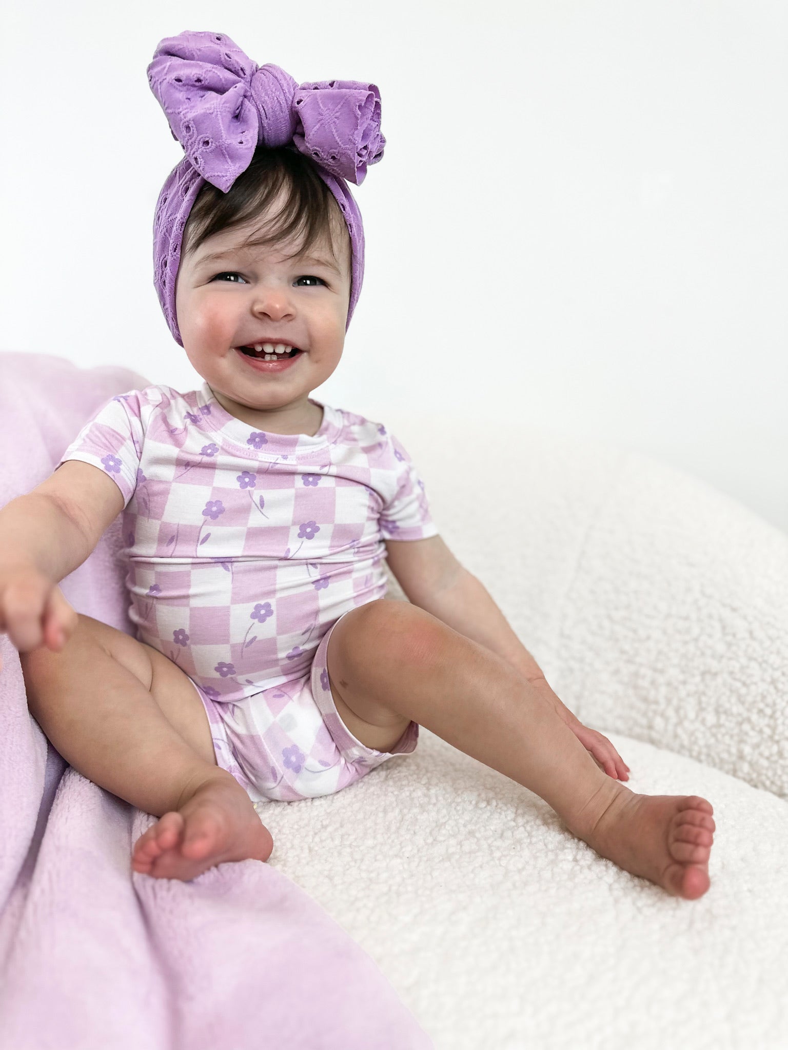 LAVENDER DAISIEZzz DREAM SHORT SET - Mack & Harvie