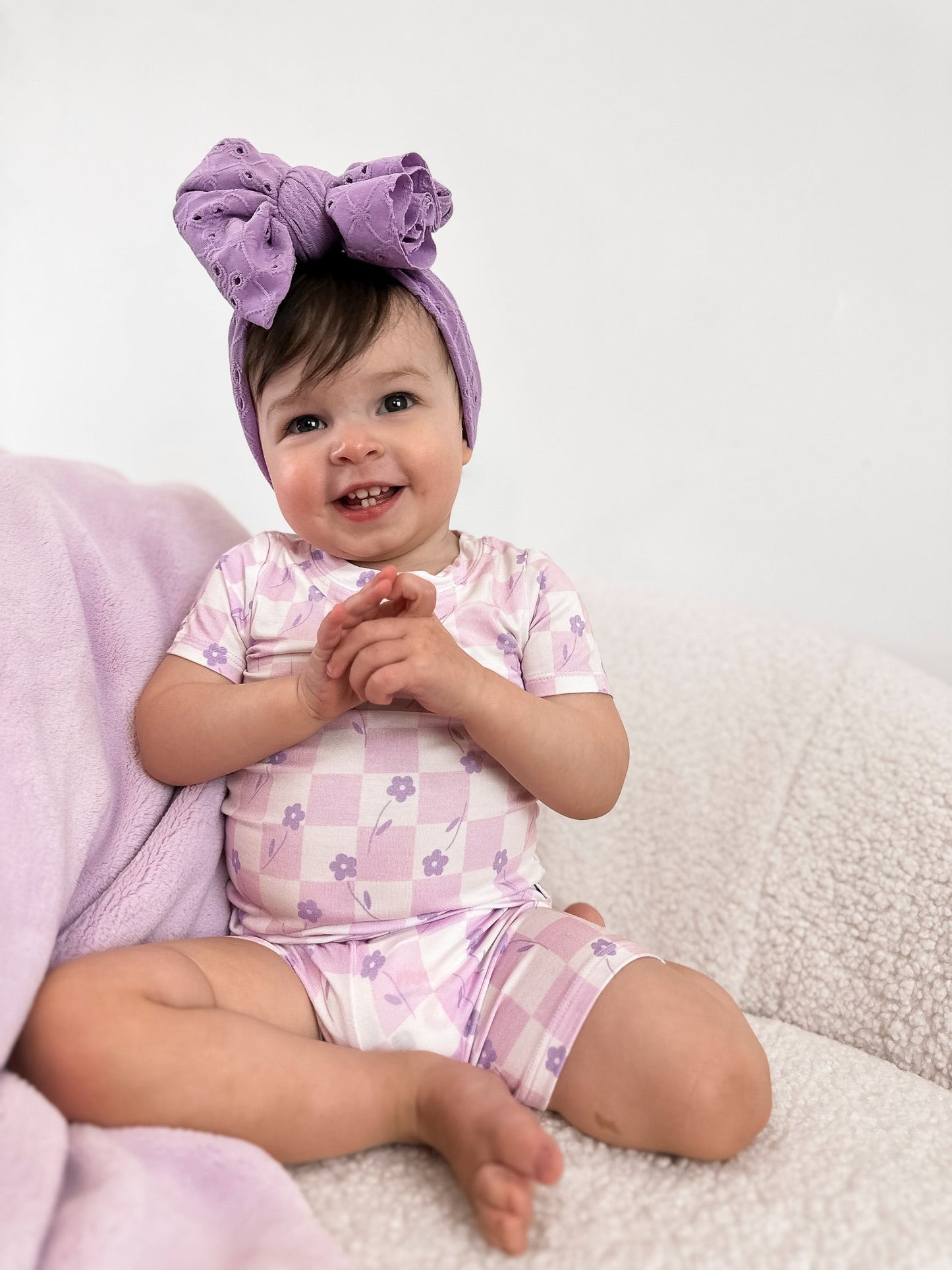 LAVENDER DAISIEZzz DREAM SHORT SET - Mack & Harvie