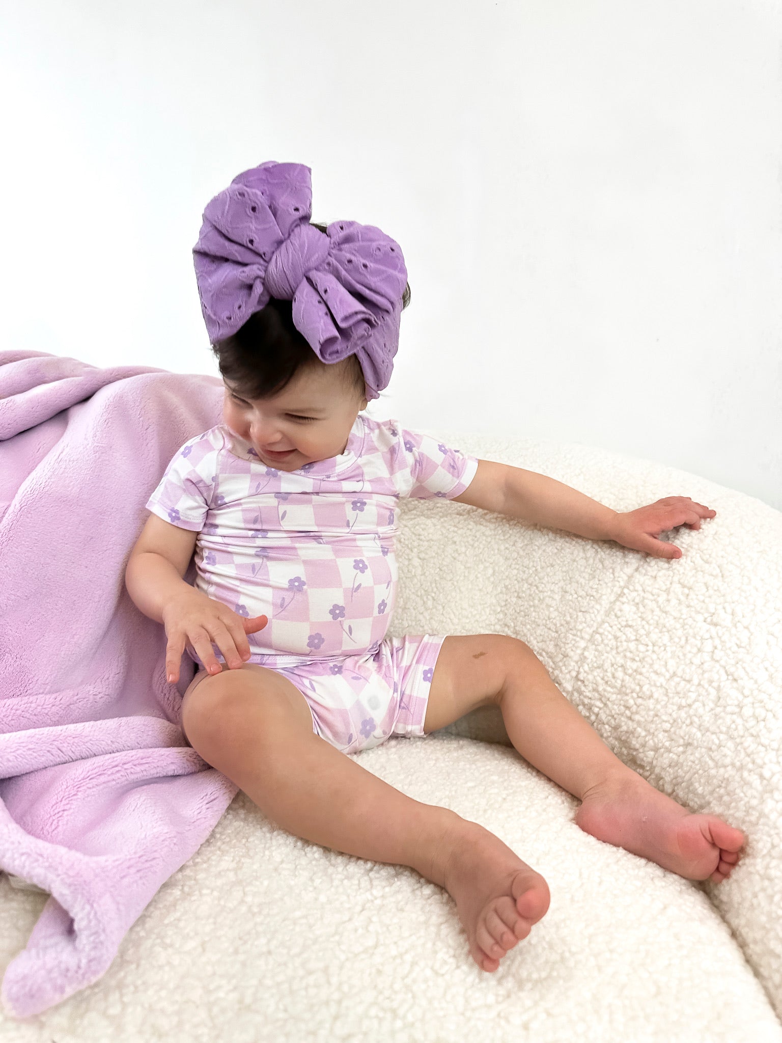 LAVENDER DAISIEZzz DREAM SHORT SET - Mack & Harvie