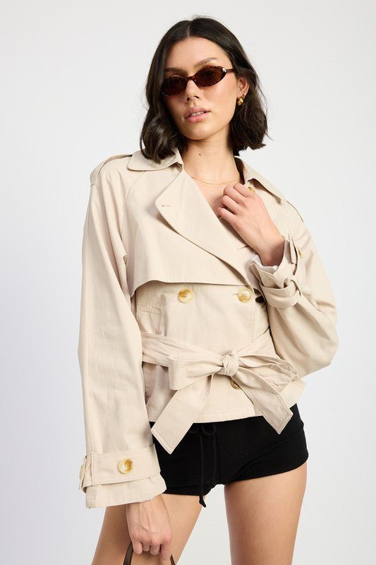 LAYERED TRENCH STYLE JACKET - Mack & Harvie