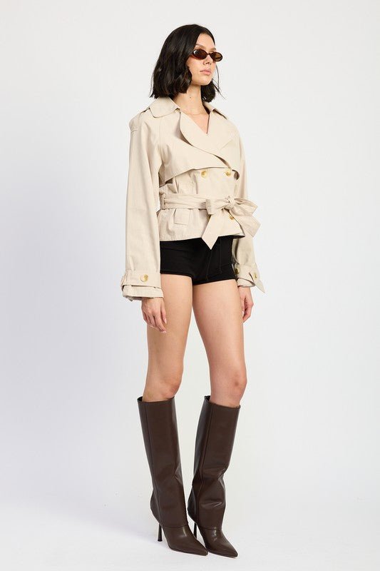 LAYERED TRENCH STYLE JACKET - Mack & Harvie