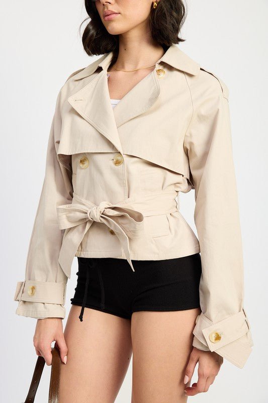 LAYERED TRENCH STYLE JACKET - Mack & Harvie