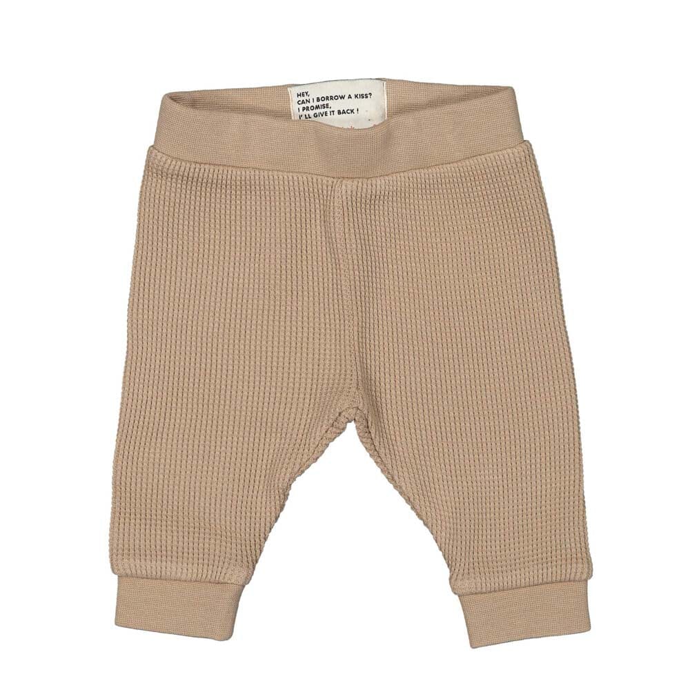 Leggings - Light Brown Waffle Jersey - Mack & Harvie