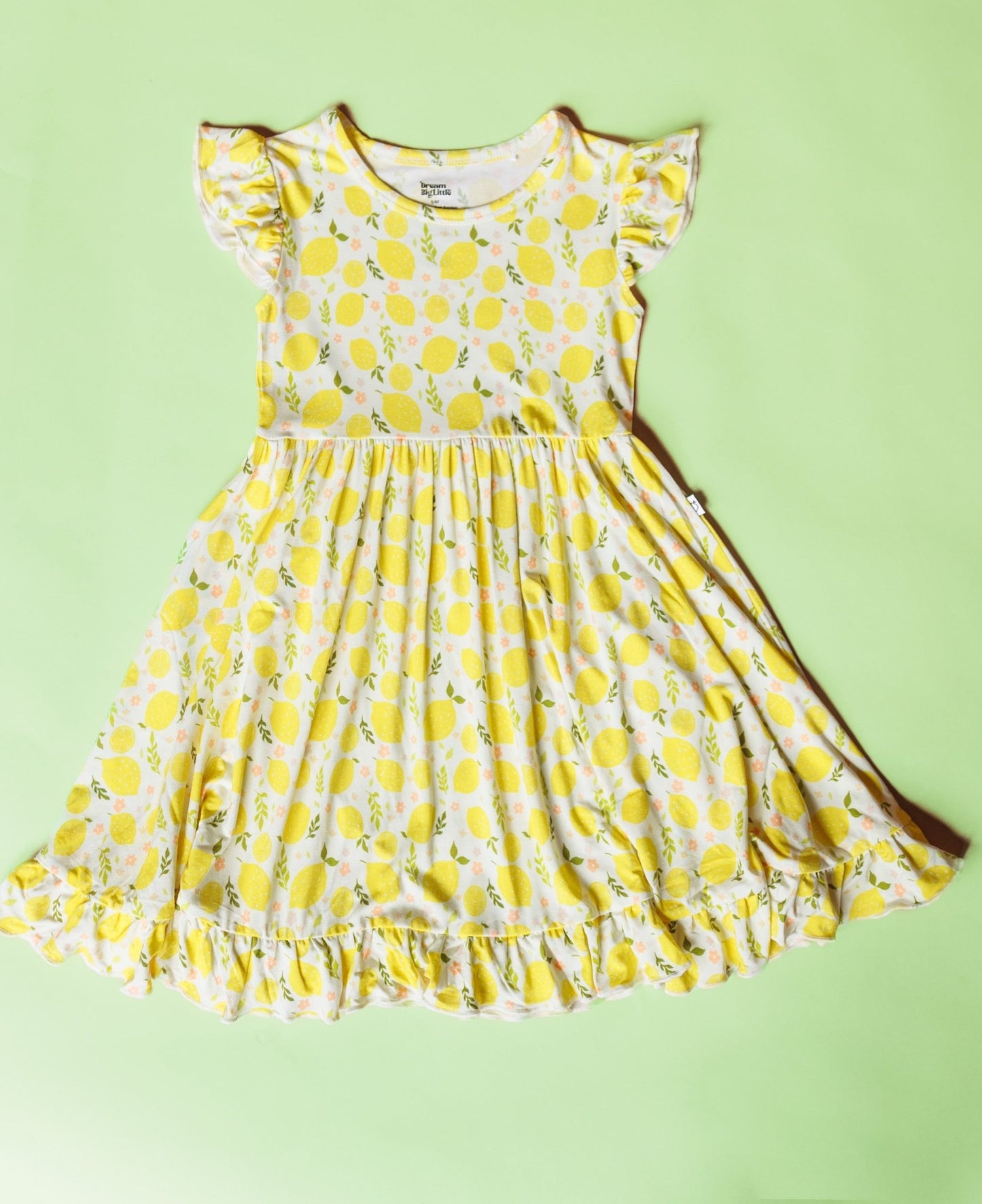 LEMON BLOSSOMS DREAM RUFFLE DRESS - Mack & Harvie