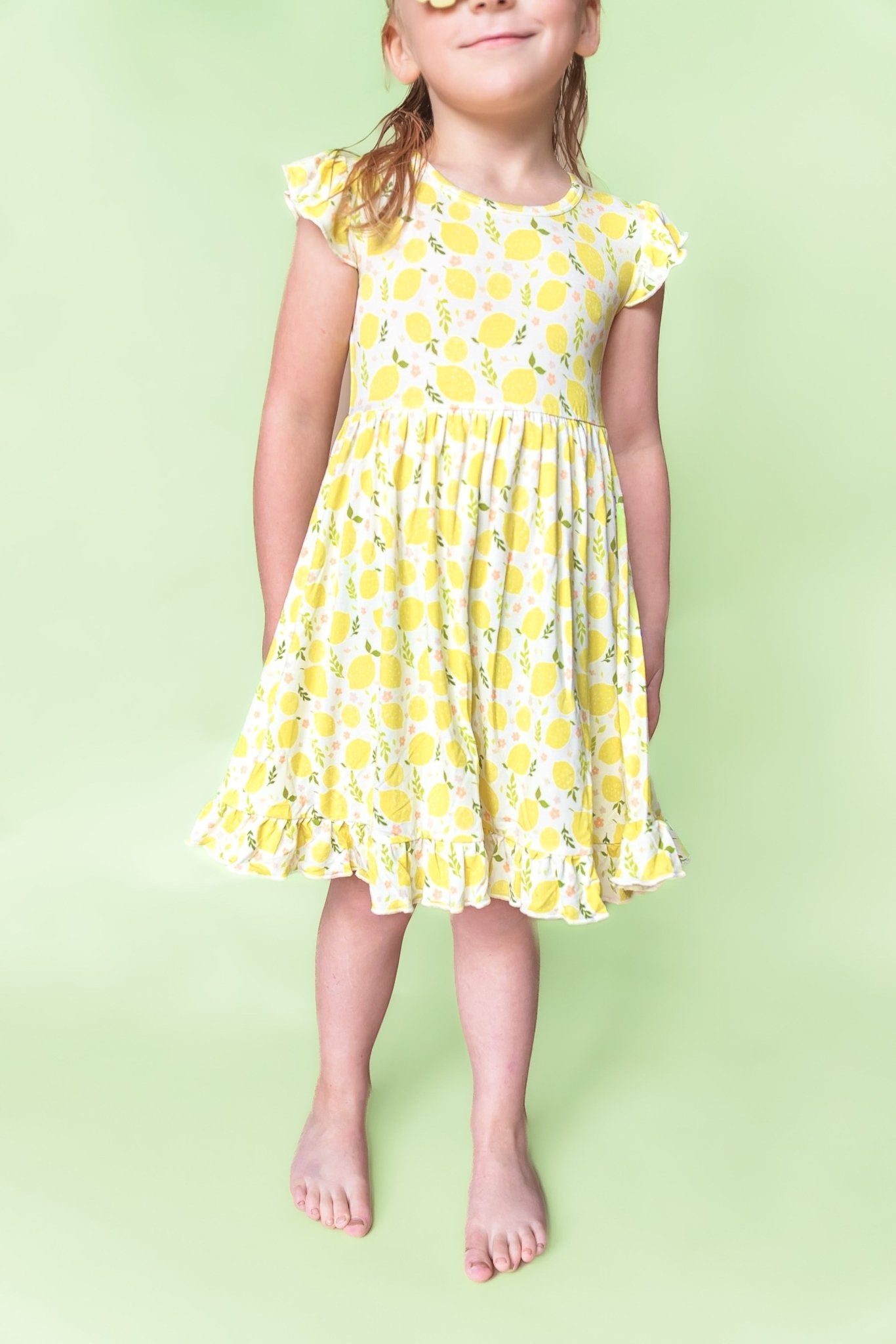 LEMON BLOSSOMS DREAM RUFFLE DRESS - Mack & Harvie