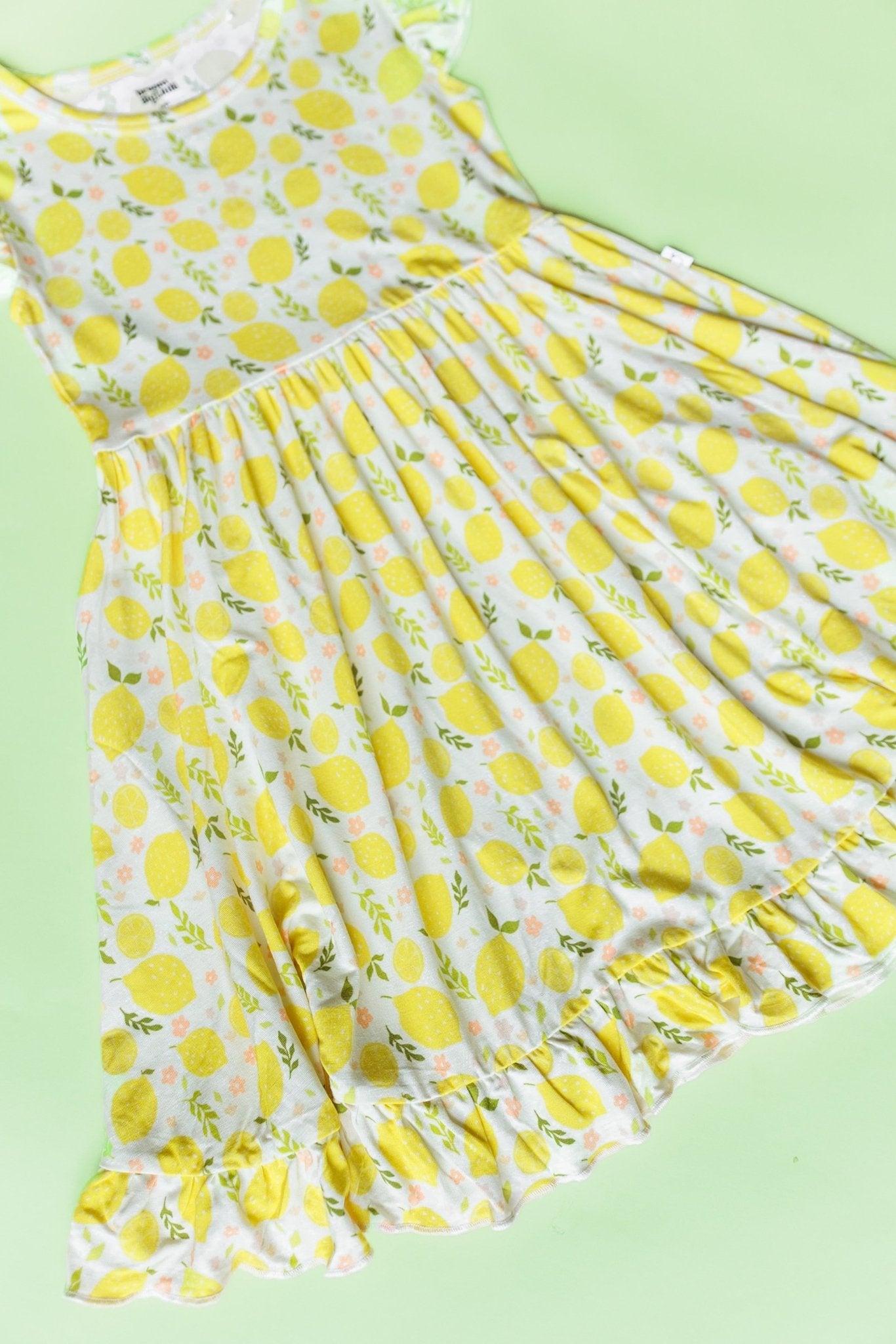 LEMON BLOSSOMS DREAM RUFFLE DRESS - Mack & Harvie