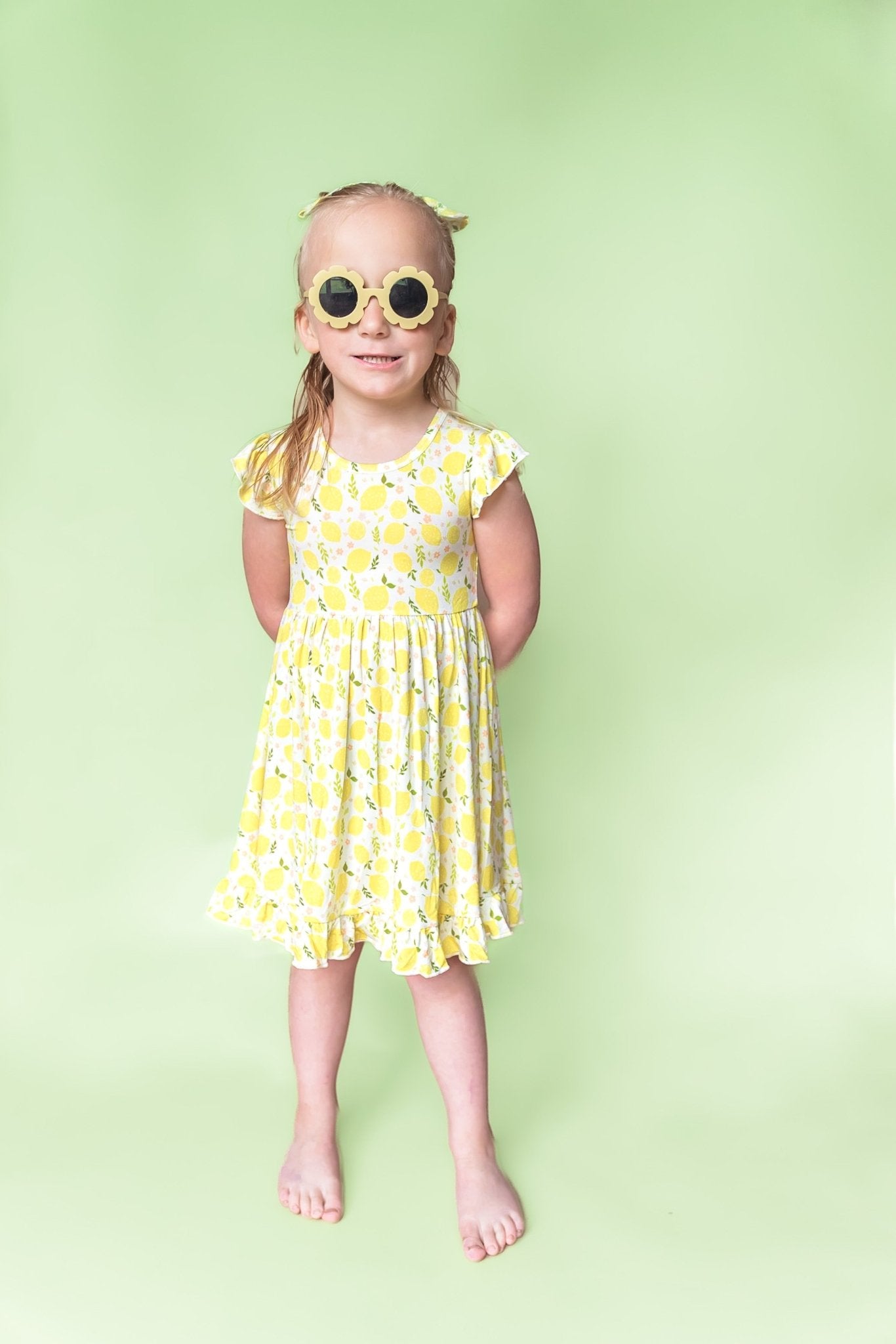 LEMON BLOSSOMS DREAM RUFFLE DRESS - Mack & Harvie