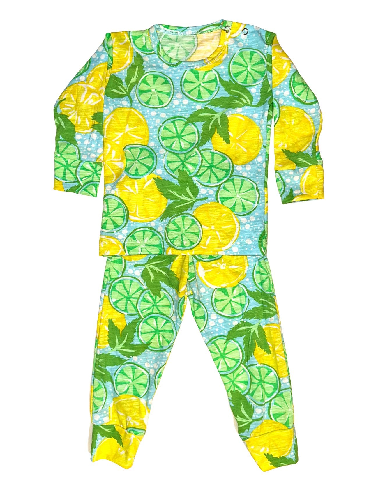 Lemon Lime Two Piece PJ Set - Mack & Harvie