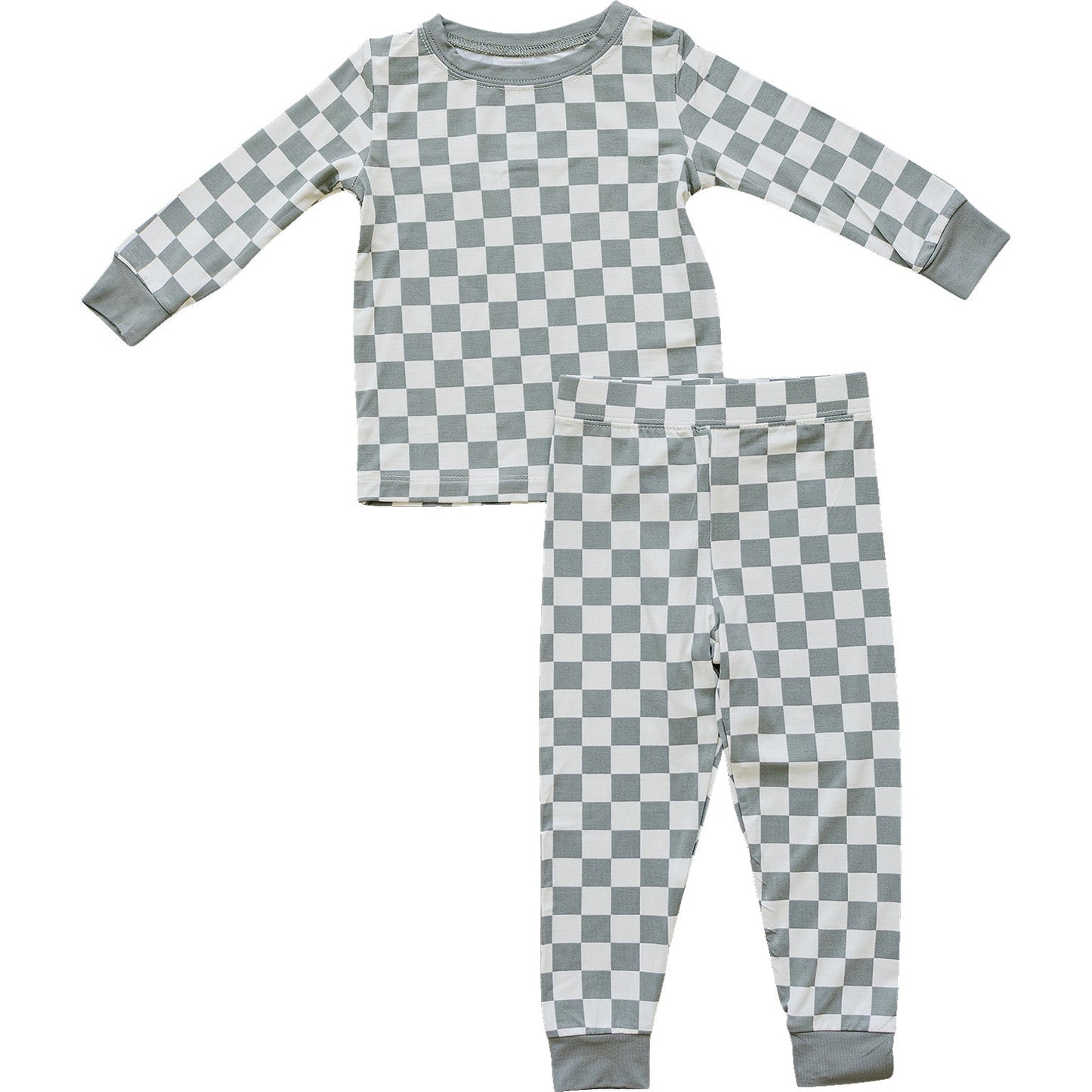 Light Green Checkered Bamboo Cozy Set - Mack & Harvie